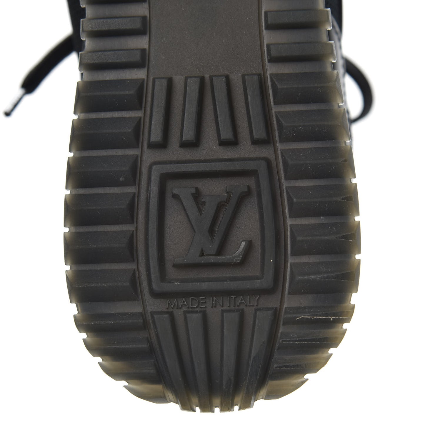 Suede Monogram Run Away Sneakers 35.5 Black