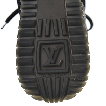 Louis Vuitton Suede Monogram Run Away Sneakers 35.5 Black 7 of 8