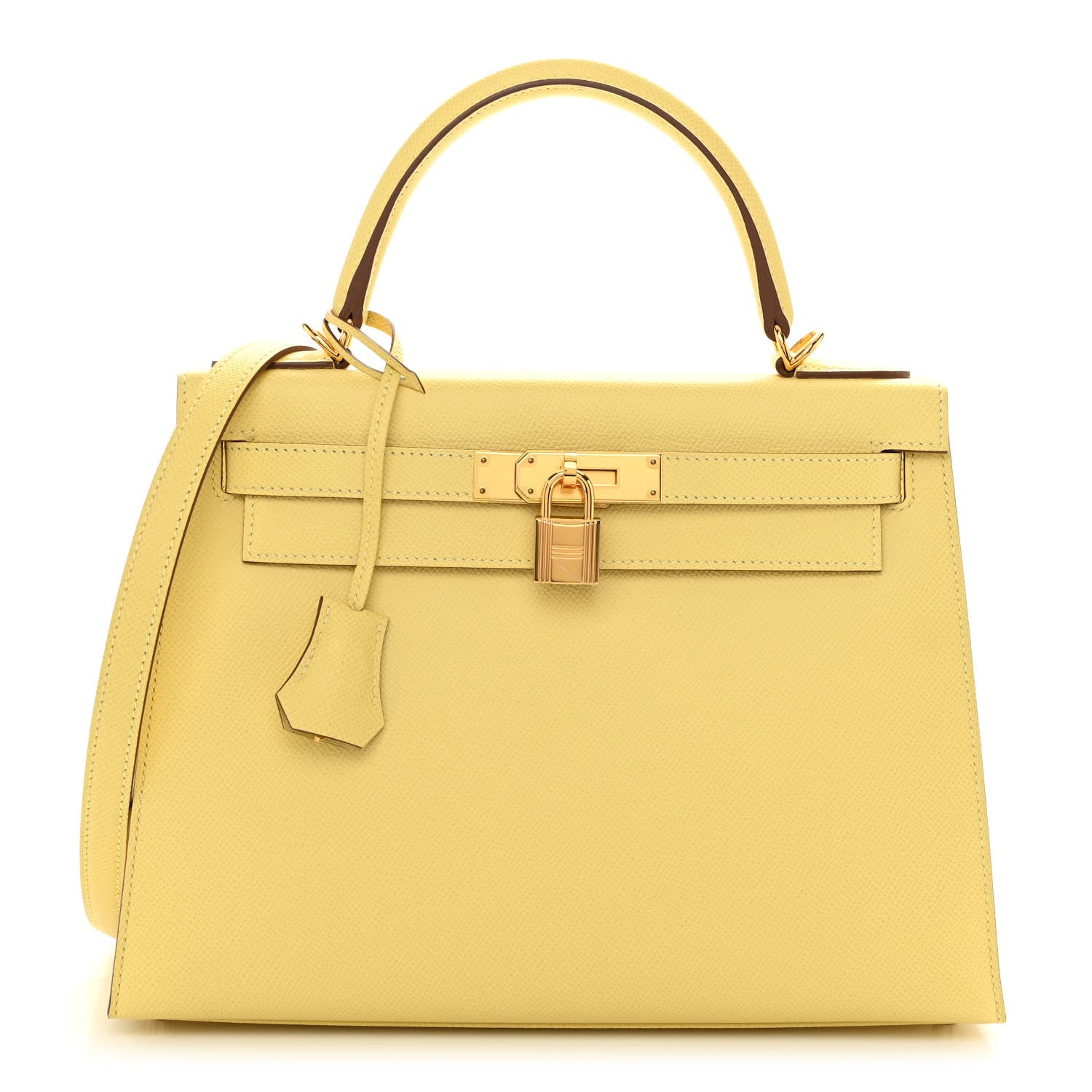 Hermes Epsom Kelly Sellier 28 Jaune Poussin 1 of 10
