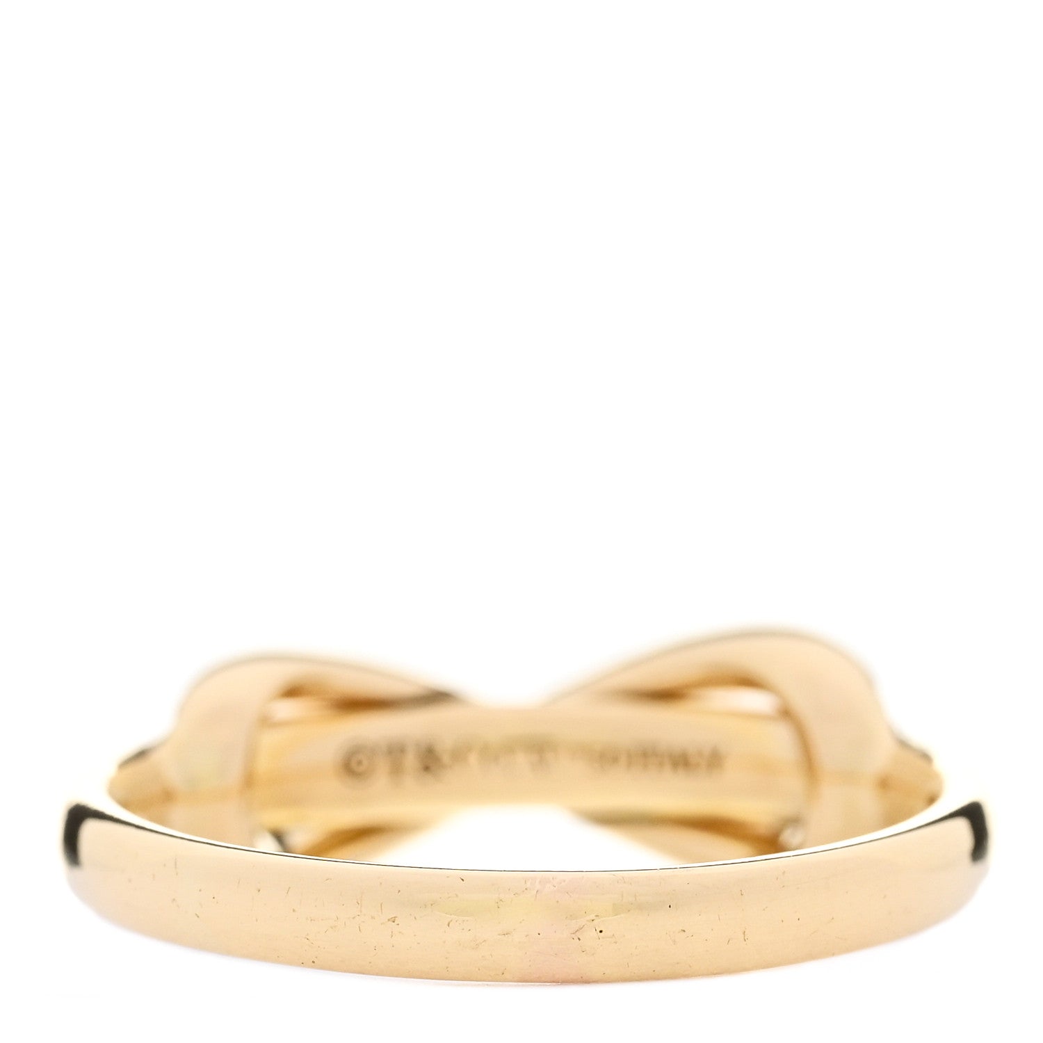 Tiffany 18K Yellow Gold Diamond Infinity Ring 49 5 3 of 5