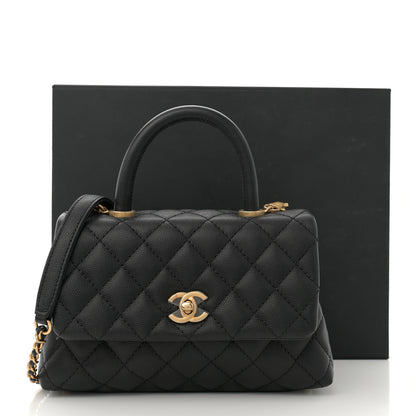 Chanel Caviar Quilted Mini Coco Handle Flap Black 11 of 11