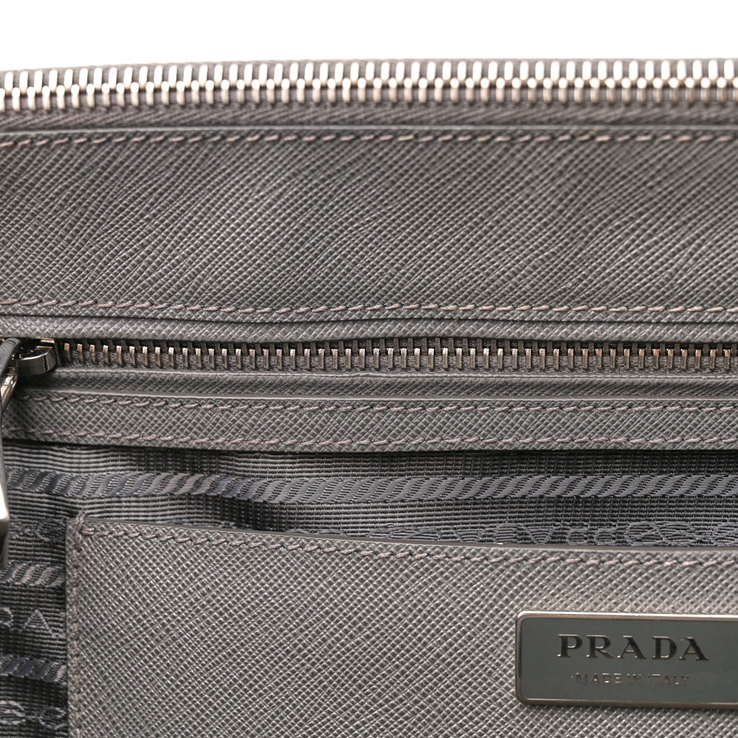 Prada Saffiano Large Galleria Double Zip Tote Marmo 14 of 16