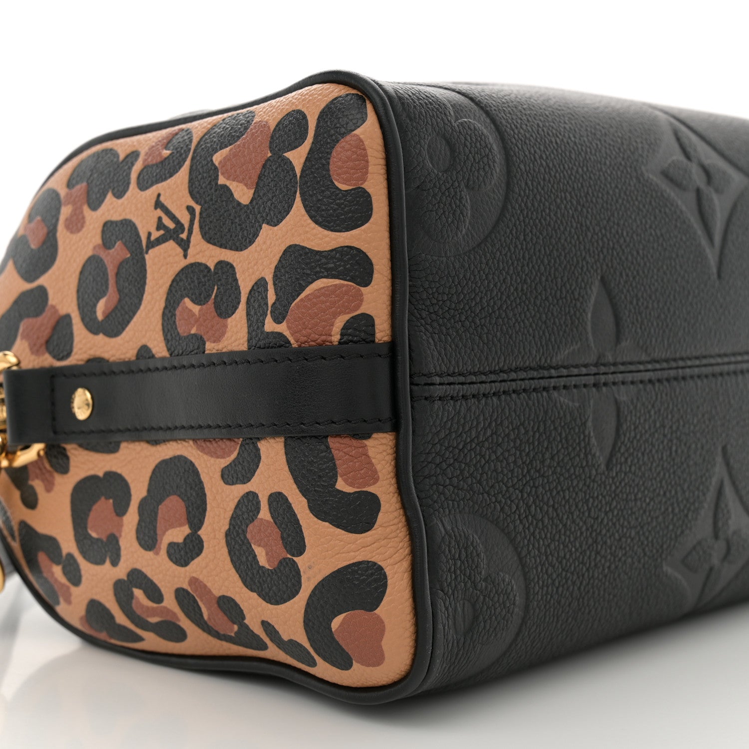 Louis Vuitton Empreinte Monogram Giant Wild At Heart Speedy Bandouliere 25 Black 8 of 10