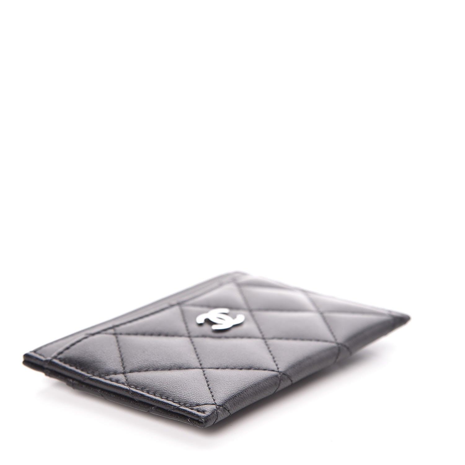 Chanel Lambskin Quilted Card Holder Black 4 of 9