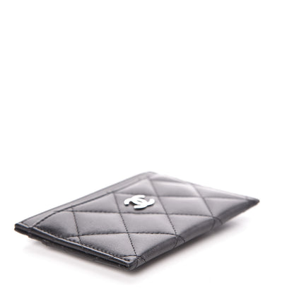 Chanel Lambskin Quilted Card Holder Black 4 of 9