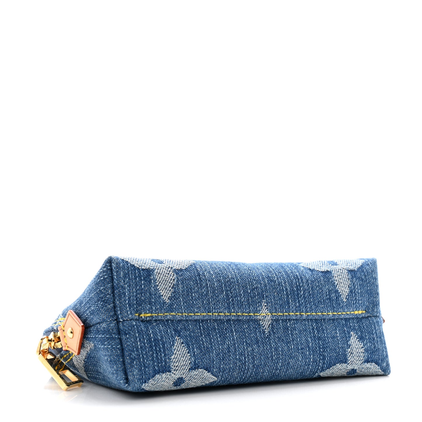 Denim Giant Monogram Pochette Cosmetique PM Denim Blue