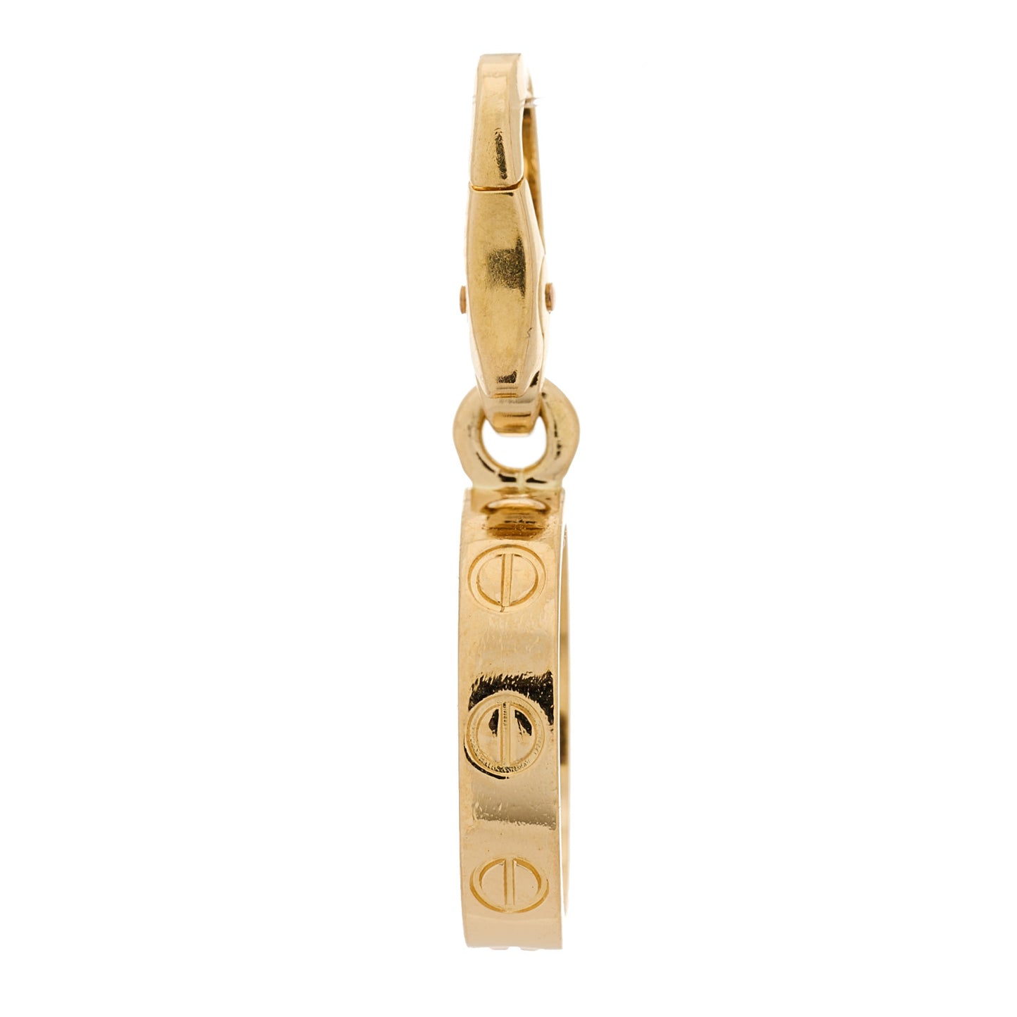 18K Yellow Gold LOVE Ring Charm