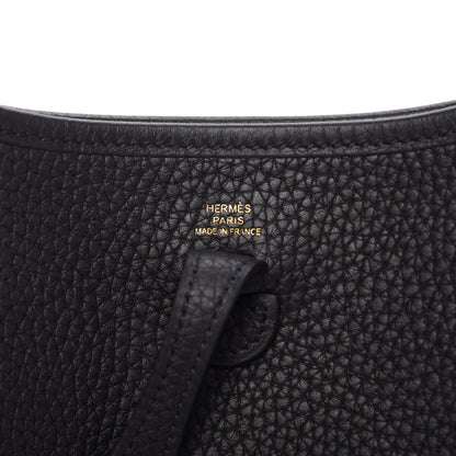 Hermes Taurillon Clemence Evelyne TPM Black 8 of 9