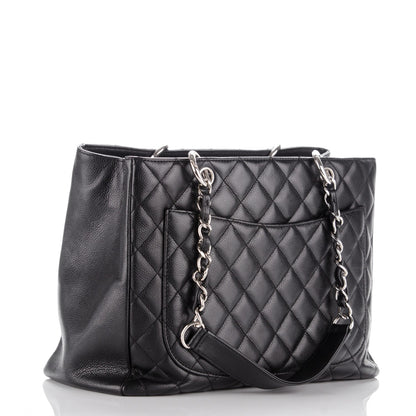 Chanel Caviar Quilted Grand Shopping Tote GST Black 3 of 7