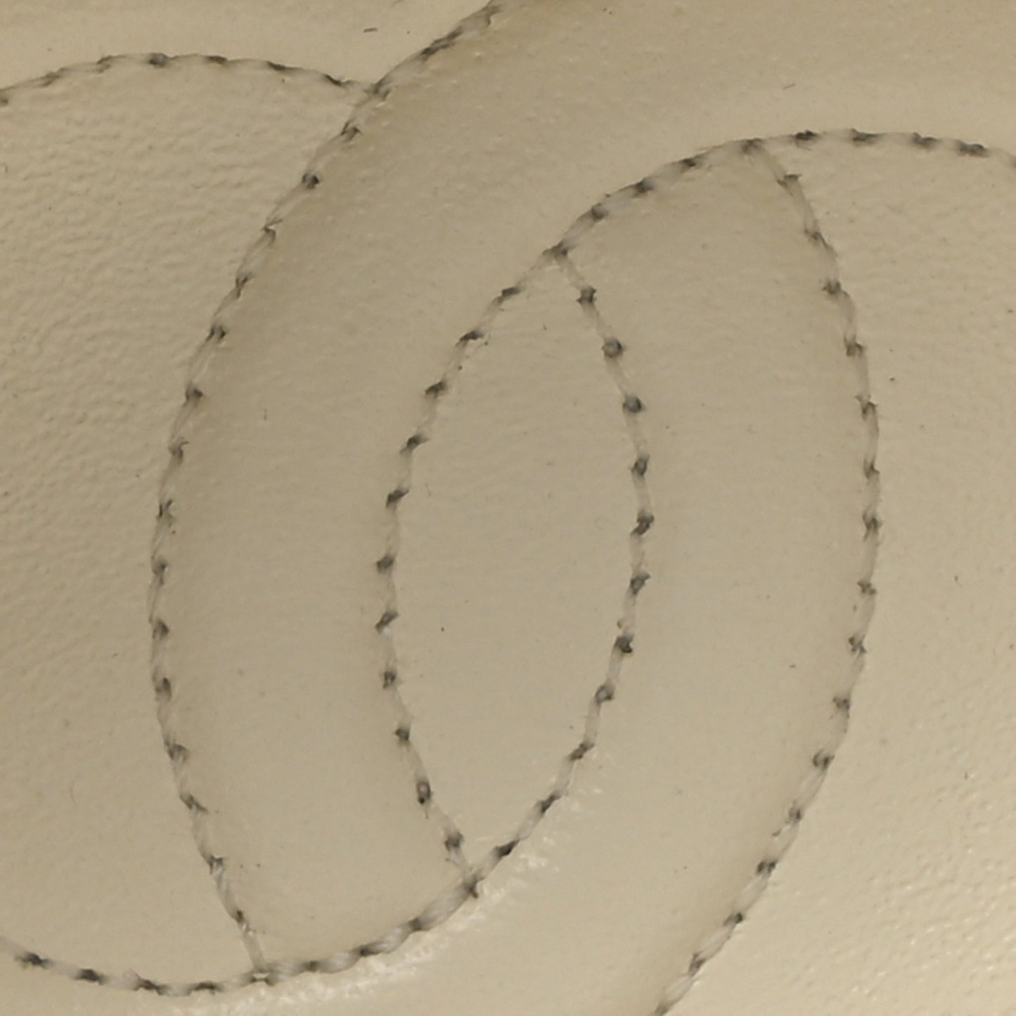 Lambskin Coco Lifesaver Round Bag Black White