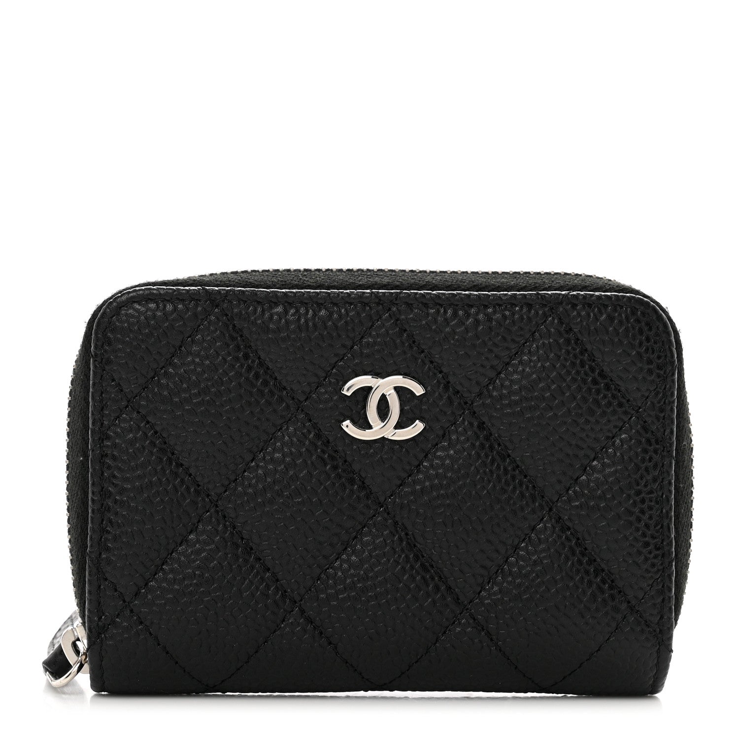 Chanel Caviar Quilted Classic Zipped Coin Purse Black 1 of 8