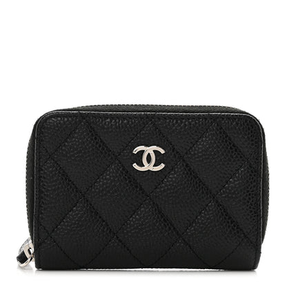 Chanel Caviar Quilted Classic Zipped Coin Purse Black 1 of 8