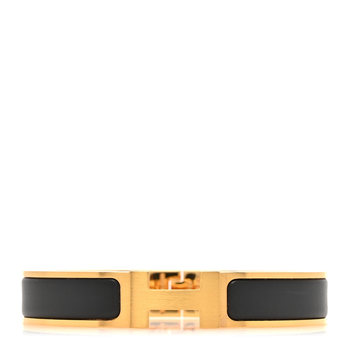 Matte Enamel Narrow Clic Clac HH Bracelet Black