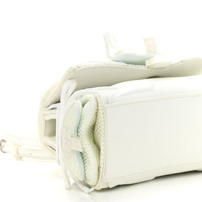 Balenciaga Faux Calfskin Fabric Glow In The Dark Small Sneakerhead Top Handle Bag White 8 of 9