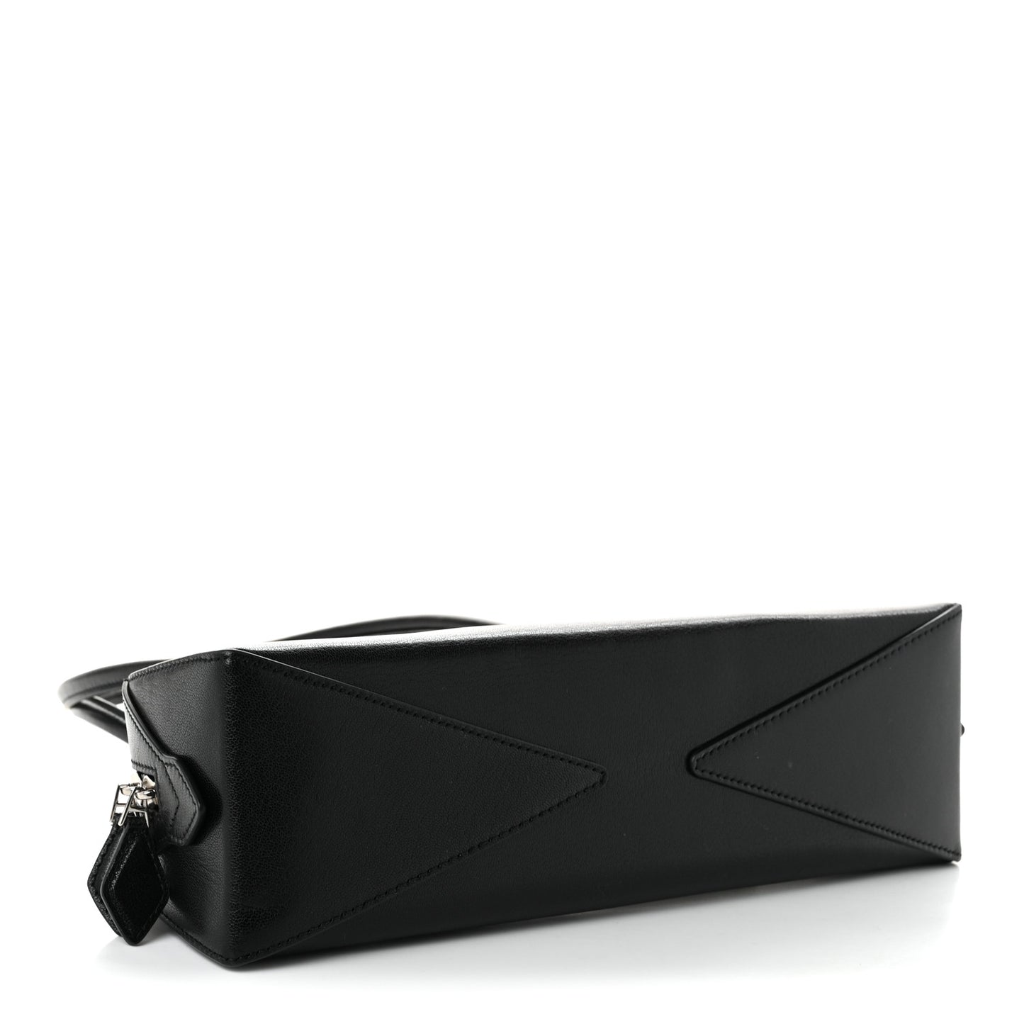 Shiny Goatskin Medium Le Teckel Bag Black