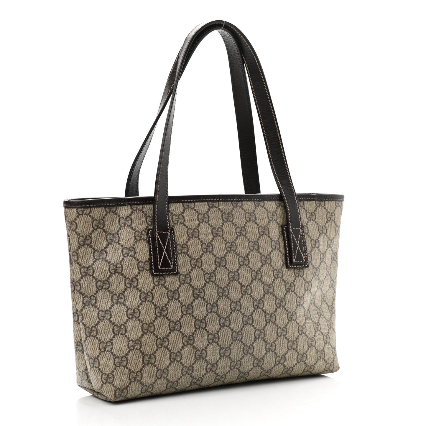 GG Supreme Monogram Small Joy Tote Dark Brown