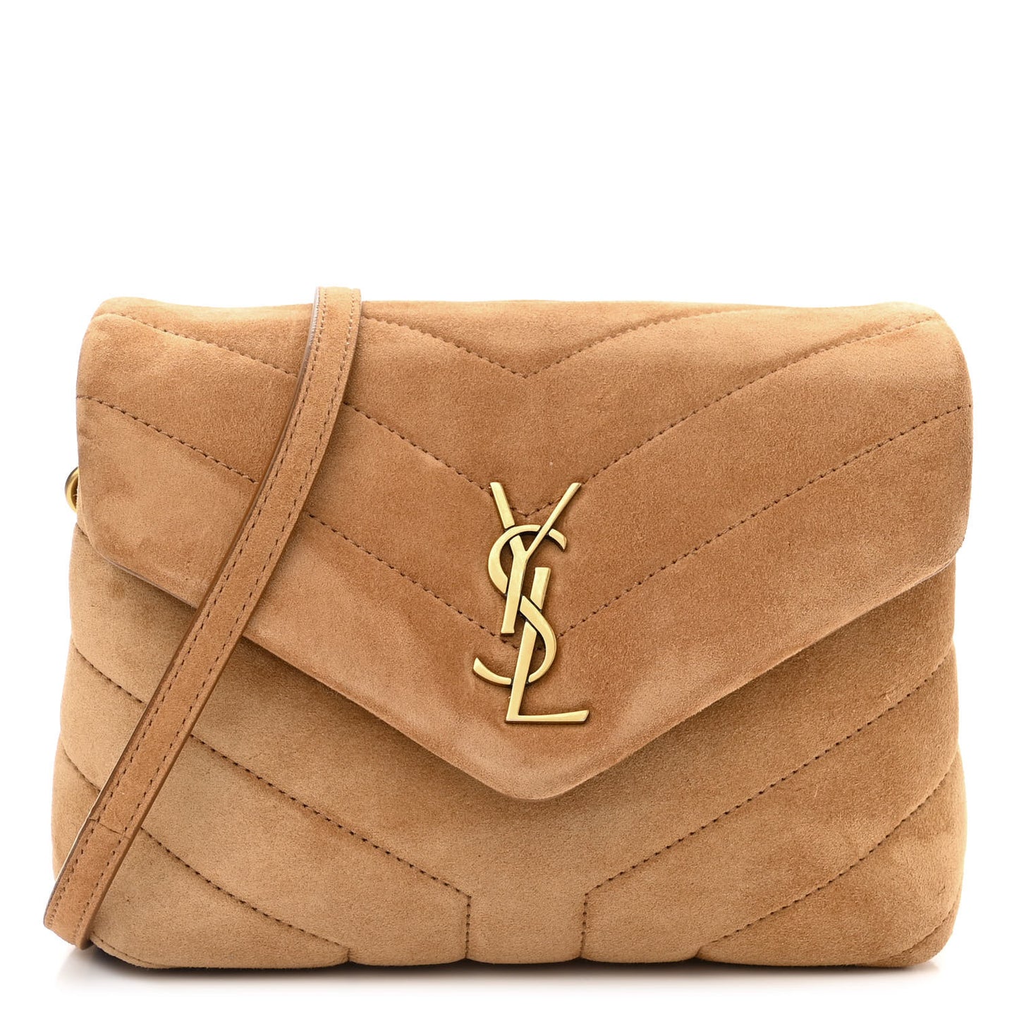 Suede Toy Loulou Shoulder Bag Cinnamon