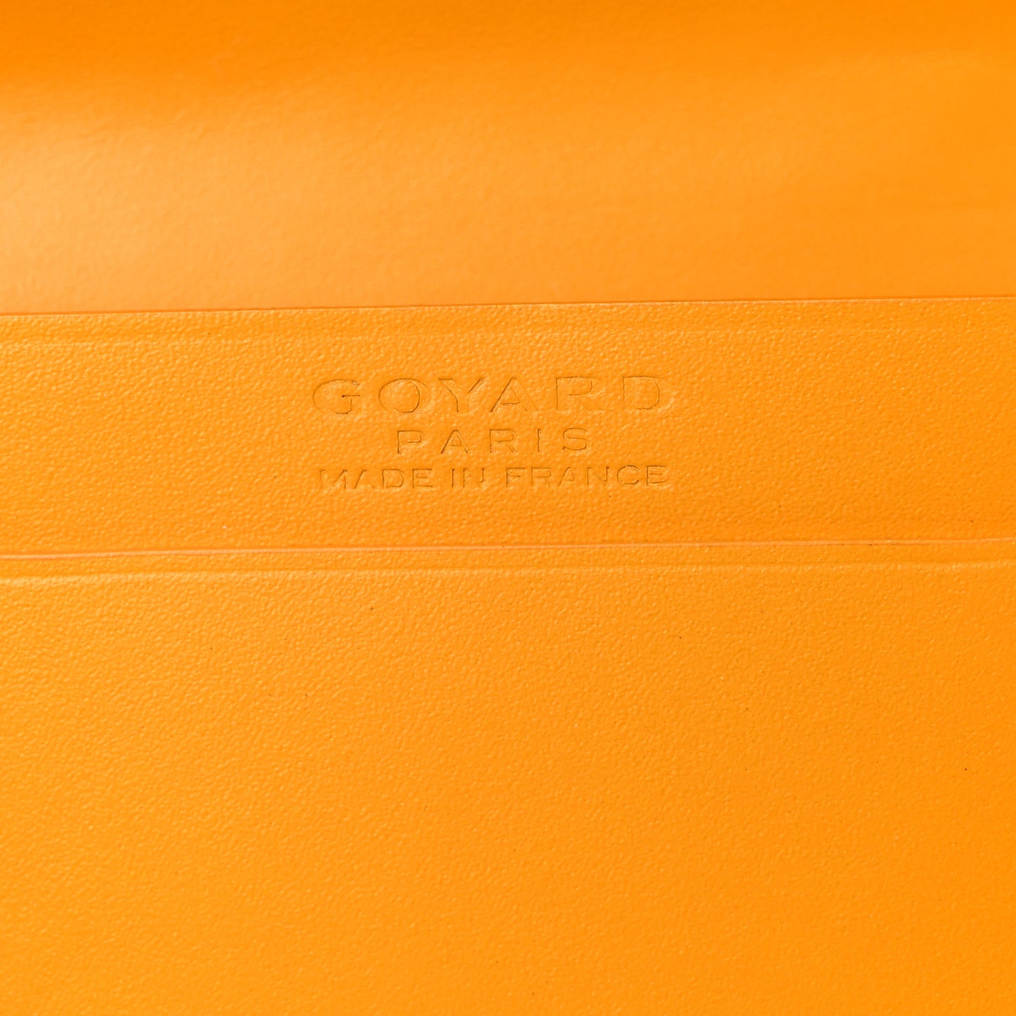 Goyardine Business Card Holder Yellow