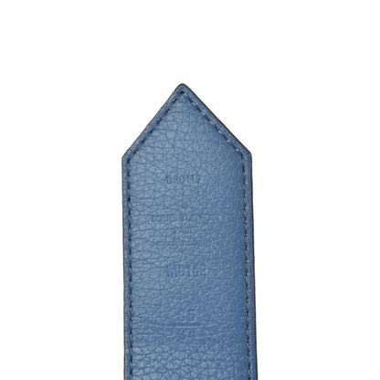 Louis Vuitton Calfskin Monogram 35mm LV Circle Reversible Belt 85 34 Denim Blue 6 of 8