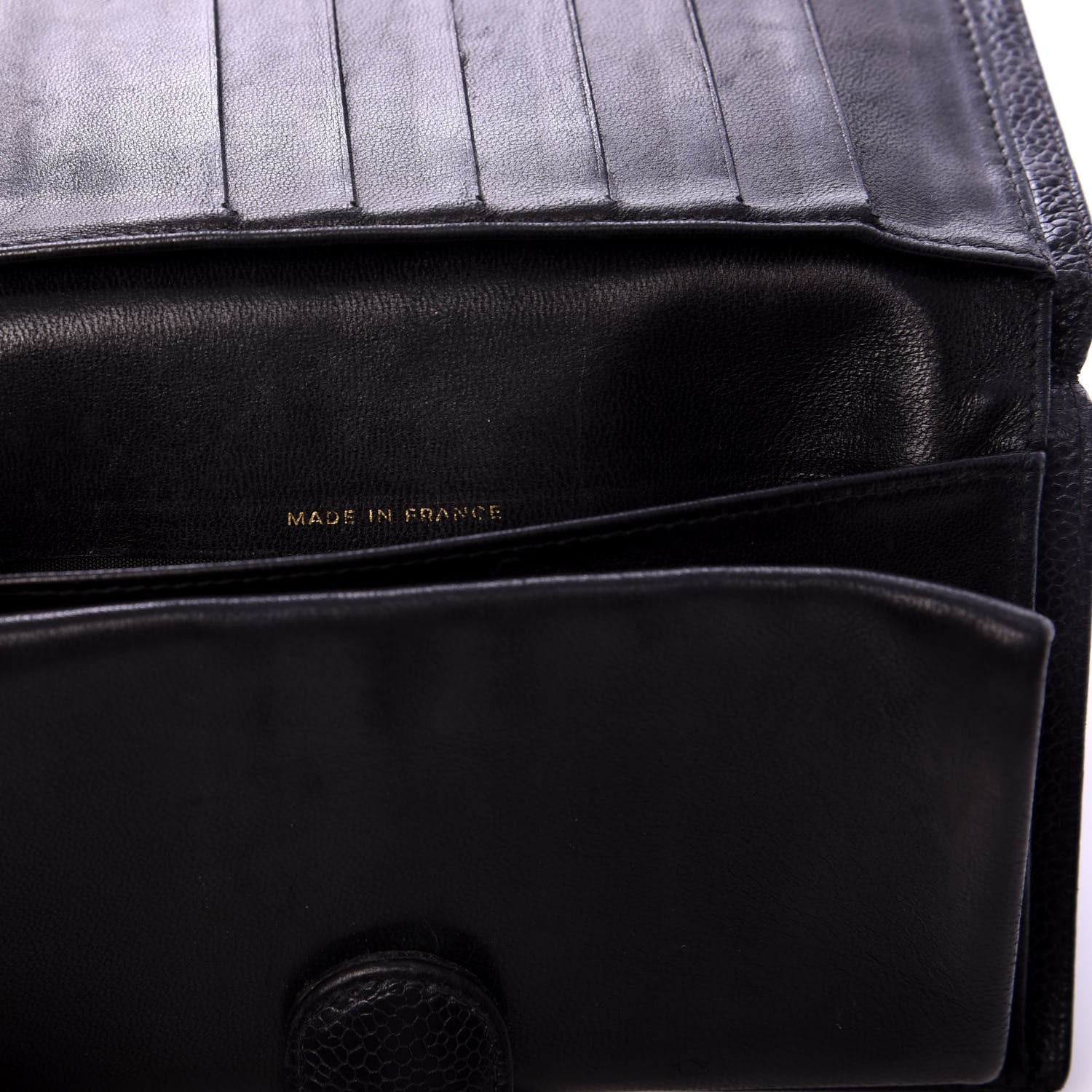 Chanel Caviar Timeless CC French Wallet Black 8 of 9
