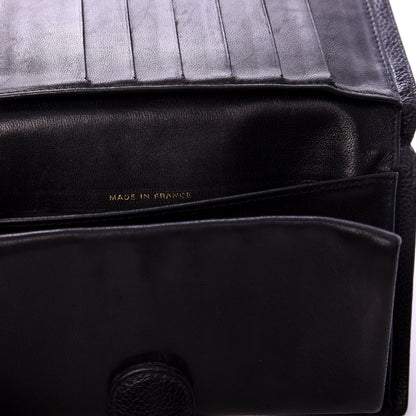 Chanel Caviar Timeless CC French Wallet Black 8 of 9