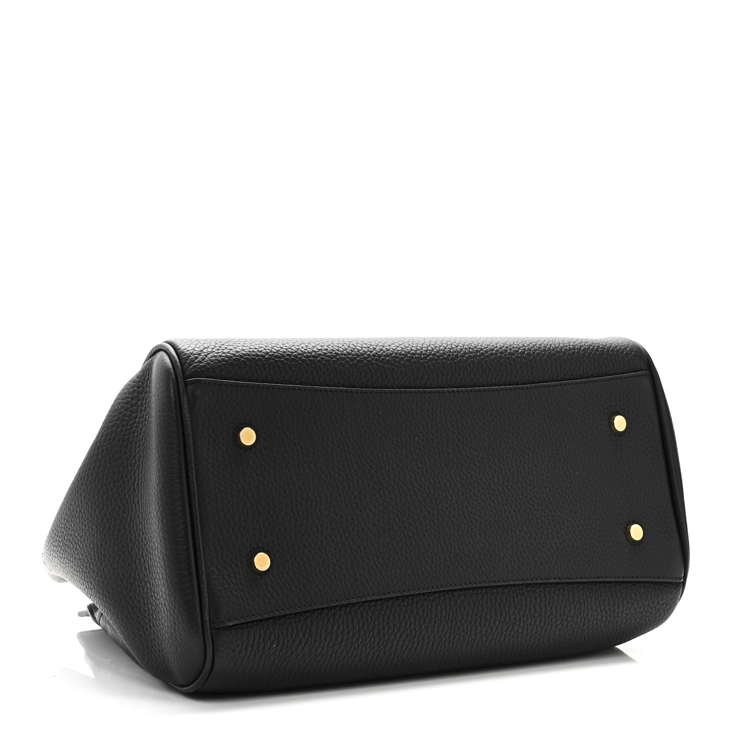 Heavy Grain Belted Bayswater Tote Black