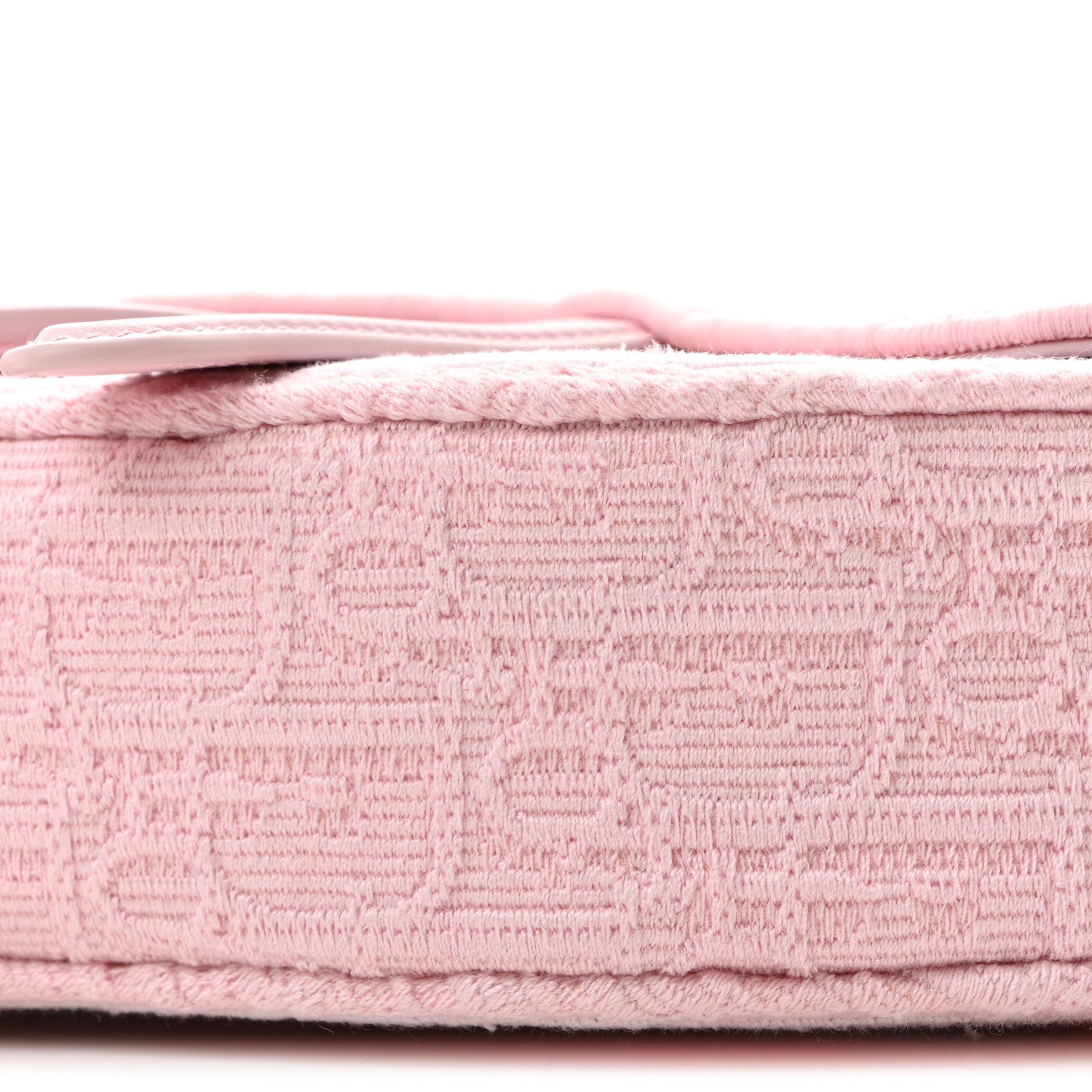 Christian Dior Oblique Embroidered Lace Dioramour Small Saddle Bag With Strap Soupir Pink White 9 of 9