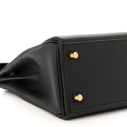 Hermes Togo Kelly Retourne 25 Black 9 of 11
