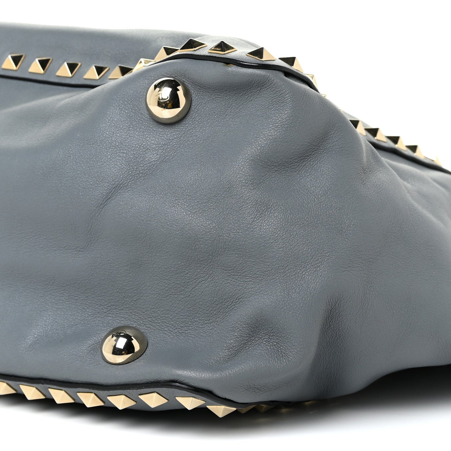 Vitello Medium Rockstud Tote London Stone