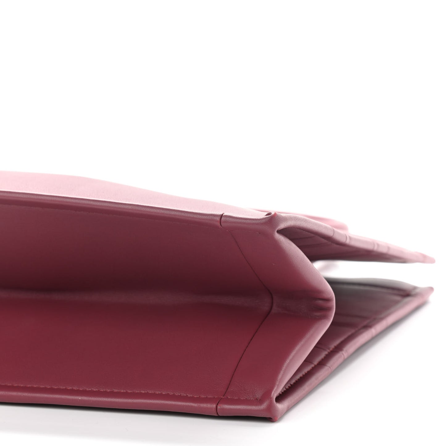 Calfskin Embossed Medium Book Tote Red