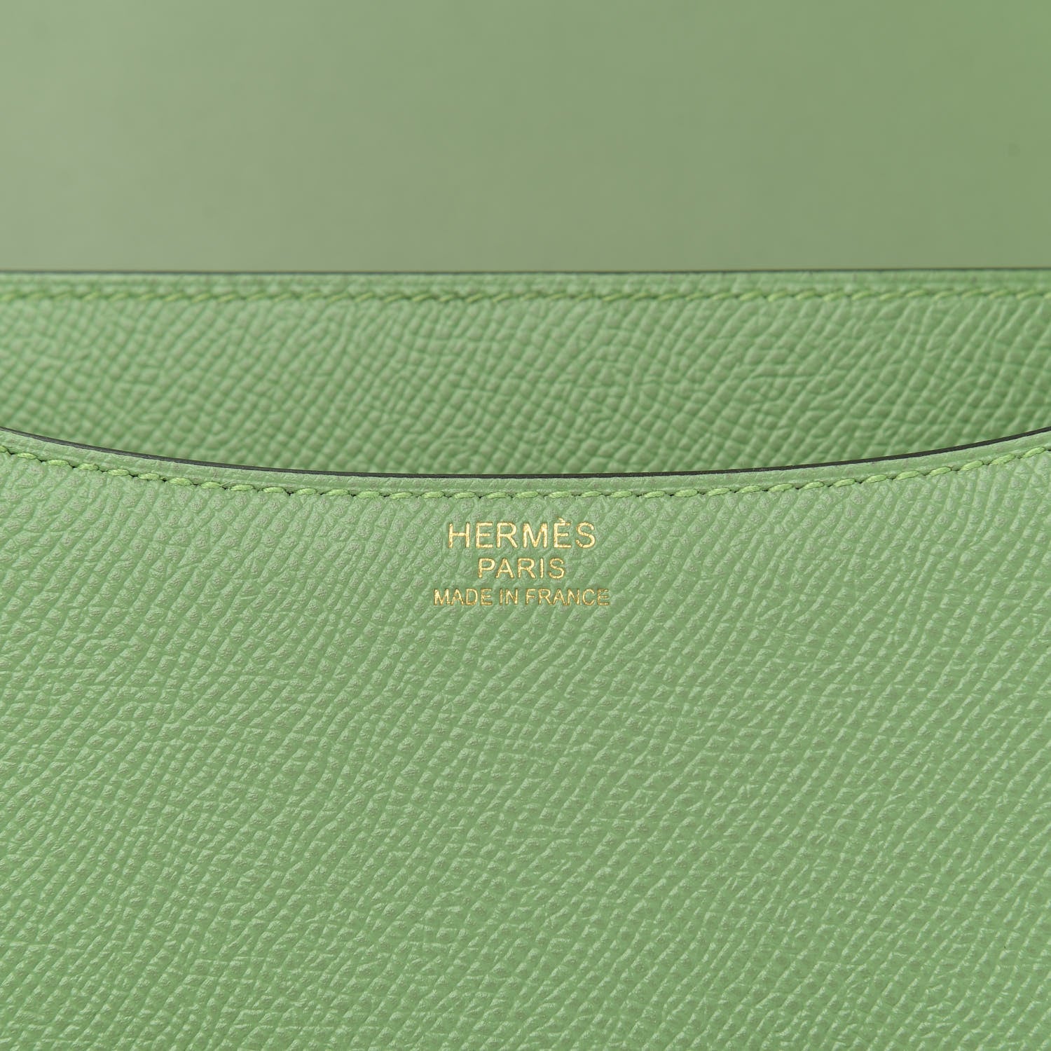 Hermes Epsom Constance 24 Vert Criquet 6 of 10