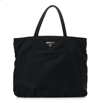 Prada Tessuto Nylon Tote Navy 1 of 16
