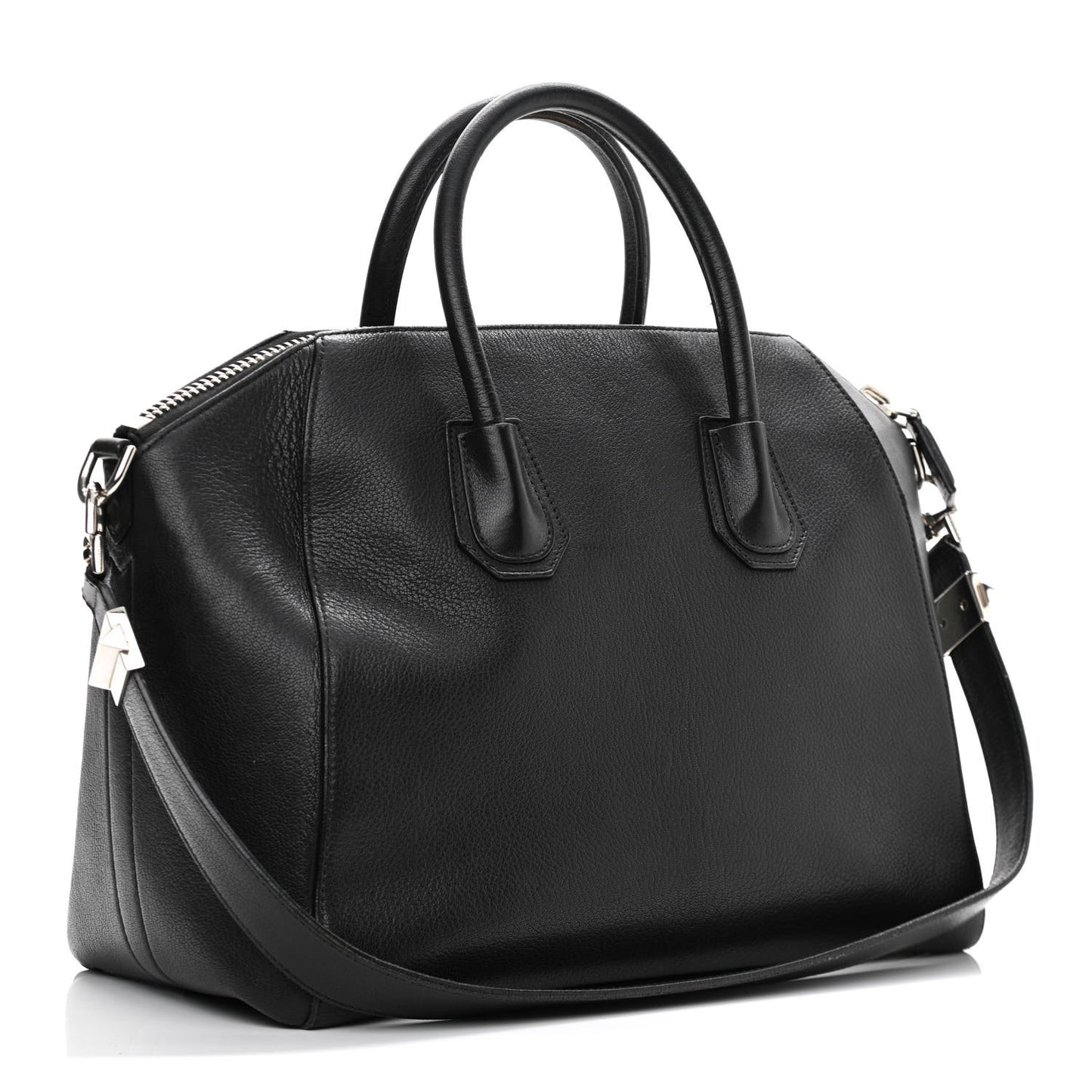 Sugar Goatskin Medium Antigona Black