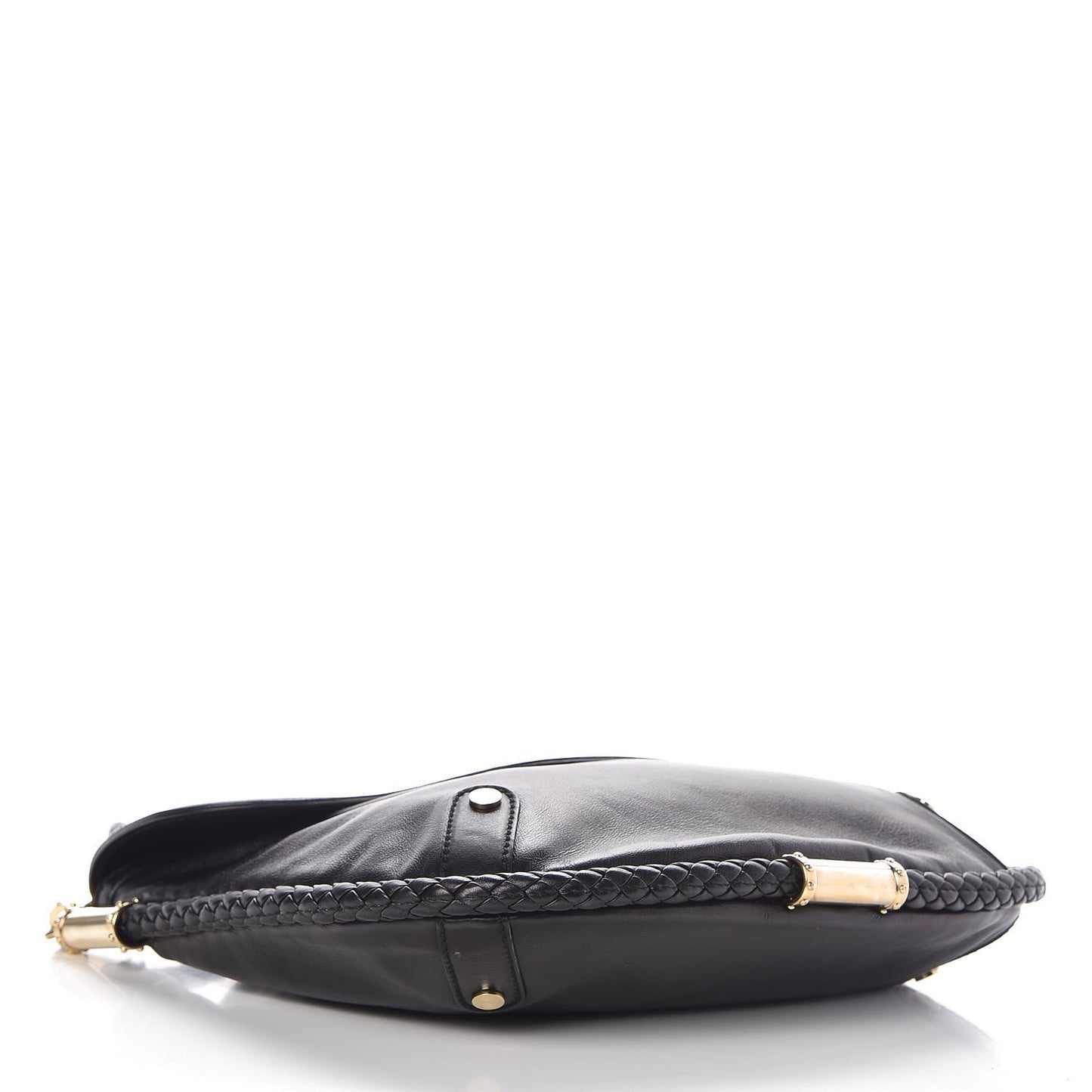 Calfskin Britt Tassel Shoulder Bag Black