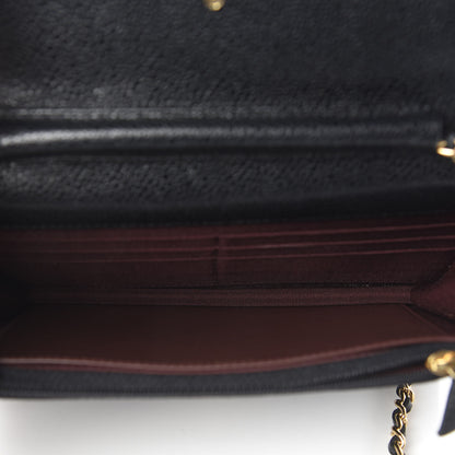 Chanel Caviar Quilted Wallet On Chain WOC Black 5 of 10