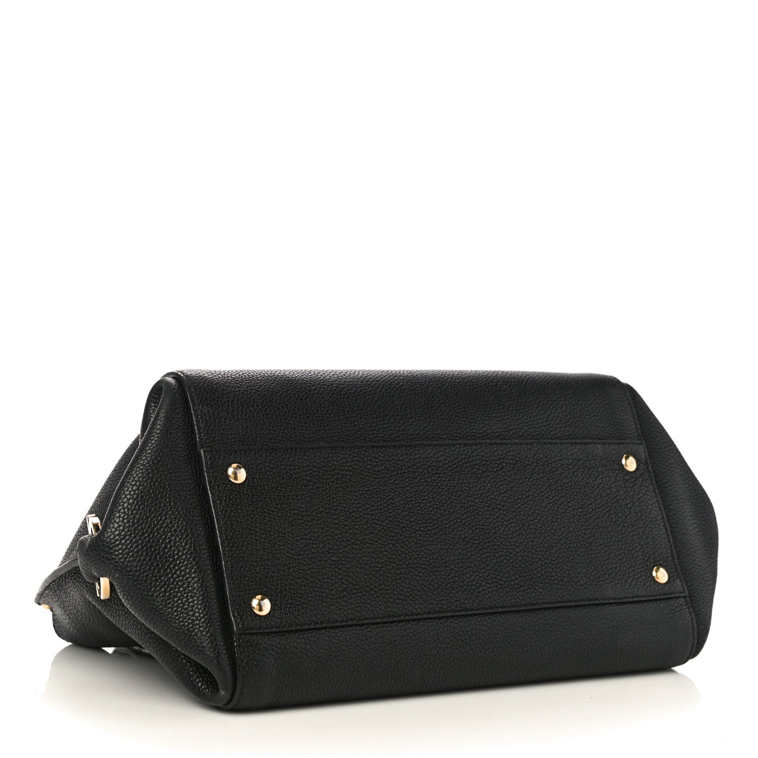 Salvatore Ferragamo Calfskin Sofia Shoulder Bag Black 4 of 11
