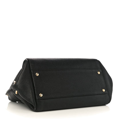 Salvatore Ferragamo Calfskin Sofia Shoulder Bag Black 4 of 11