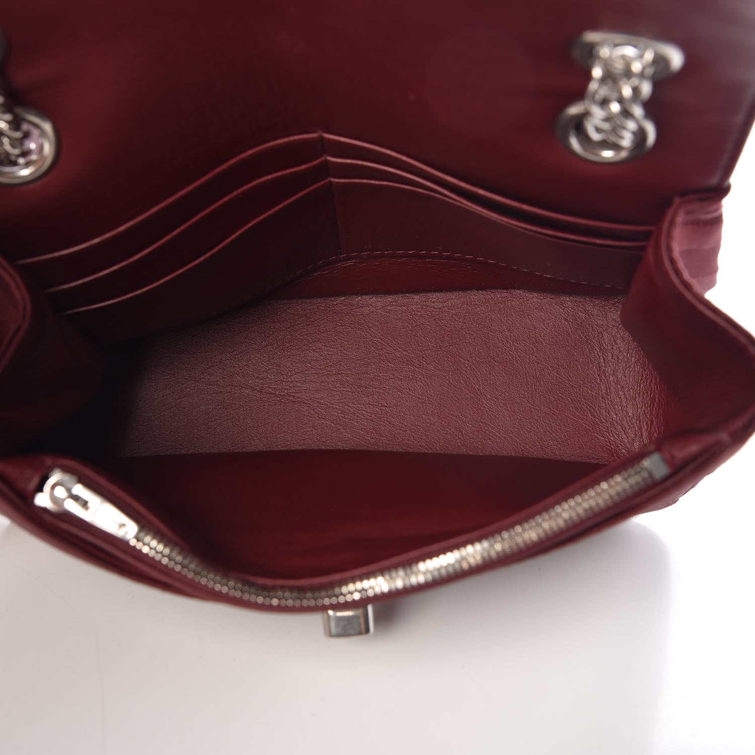 Balenciaga Nylon Jacquard Diagonal Logo Small Scarf Lock Chain Shoulder Bag Rouge Bordeaux Black Beige 5 of 8