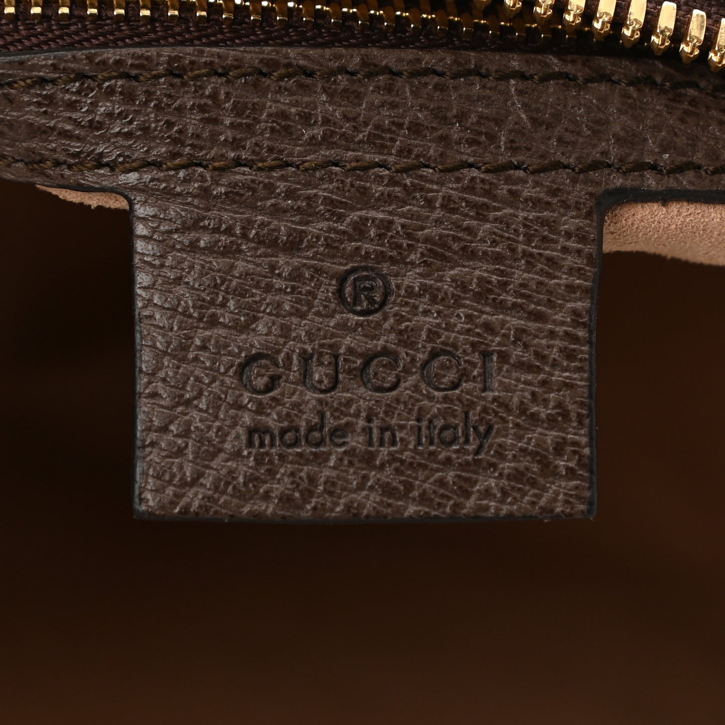 GG Supreme Monogram Textured Dollar Calfskin Web Medium Ophidia Boston Beige Ebony New Acero