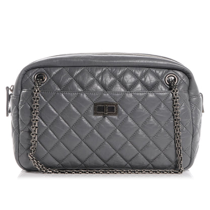 Chanel Aged Calfskin Reissue Medium Camera Case Gray 1 of 7