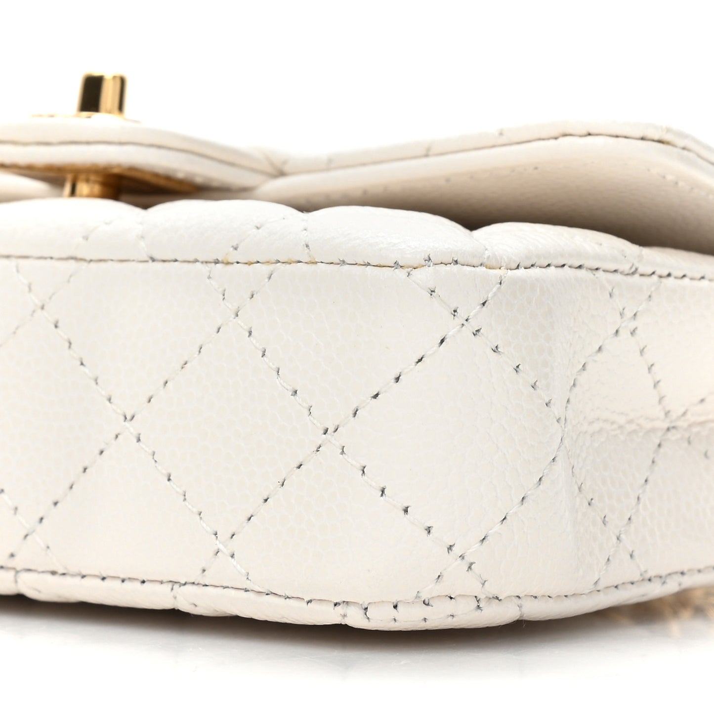 Lambskin Calfskin Tweed Success Story Set of 4 Minis Bags White
