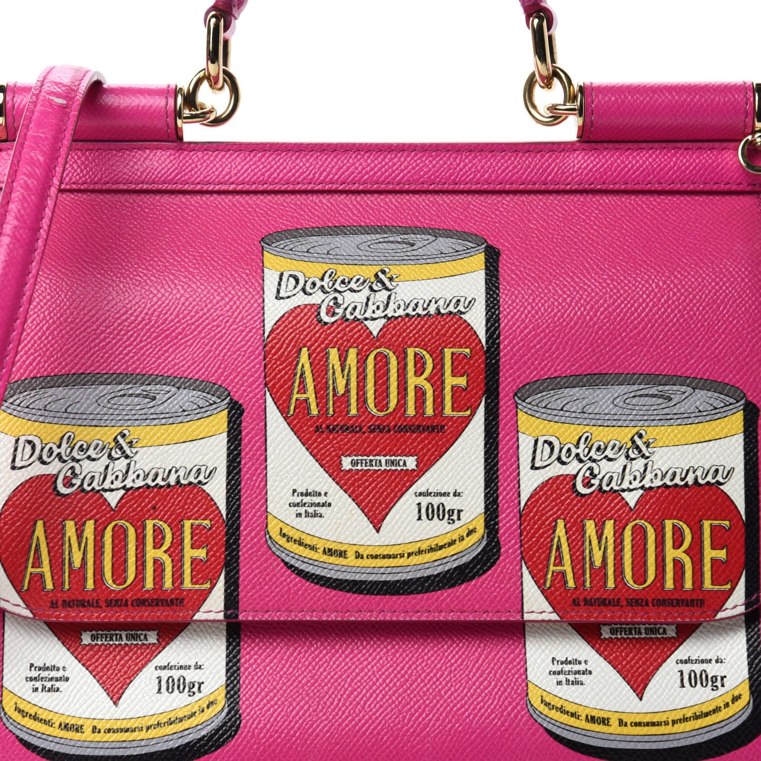 Dolce & Gabbana Dauphine Amore Soup Can Print Medium Miss Sicily Satchel Multicolor 13 of 13