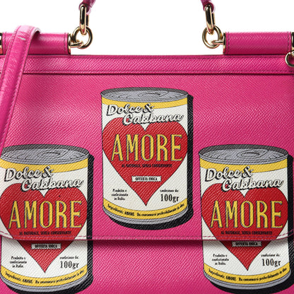 Dolce & Gabbana Dauphine Amore Soup Can Print Medium Miss Sicily Satchel Multicolor 13 of 13