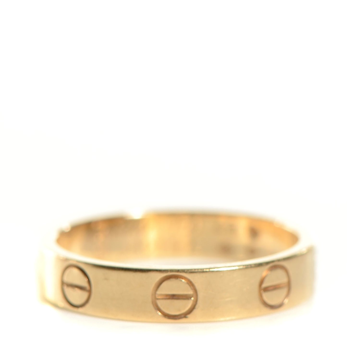 18K Yellow Gold 4mm LOVE Wedding Band Ring 49 4.75