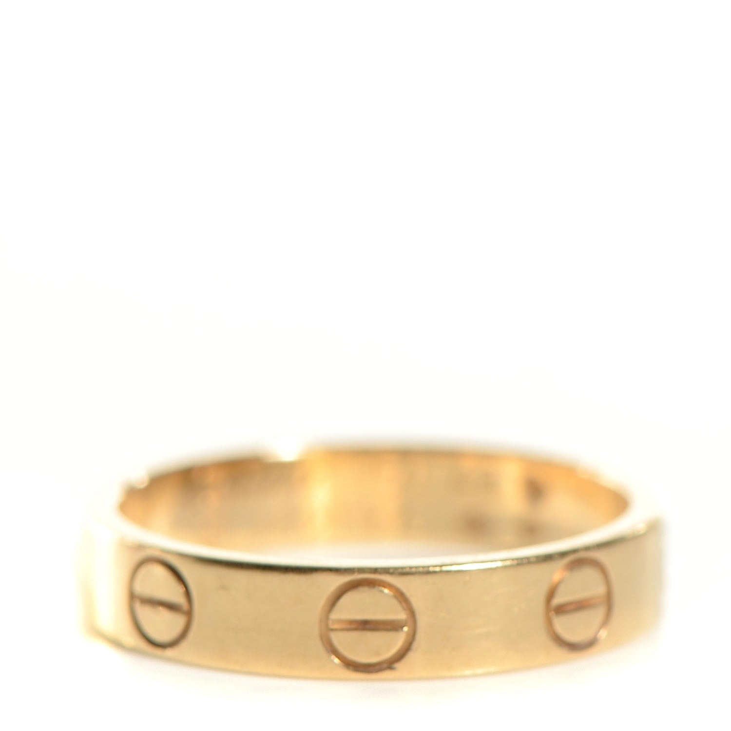 Cartier 18K Yellow Gold 4mm LOVE Wedding Band Ring 49 4.75 5 of 8