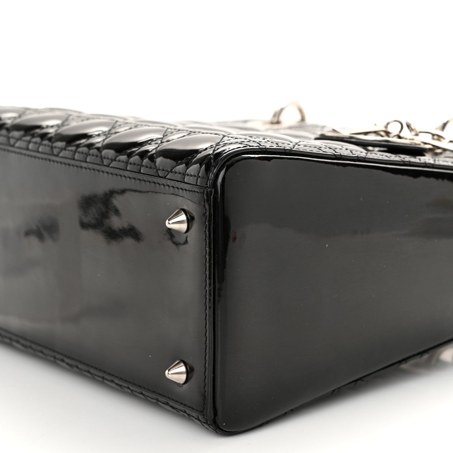 Christian Dior Patent Cannage Medium Lady Dior Black 10 of 12