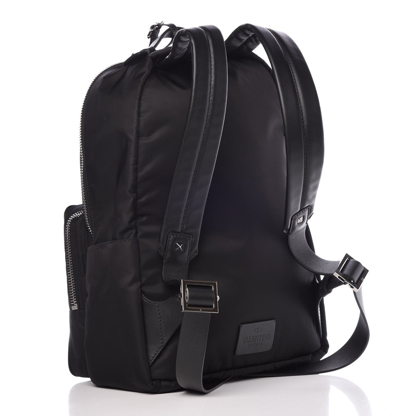 Nylon VLTN Rockstud Backpack Black