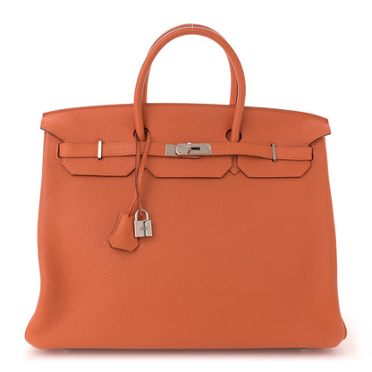 Hermes Togo Birkin 40 Orange 1 of 11
