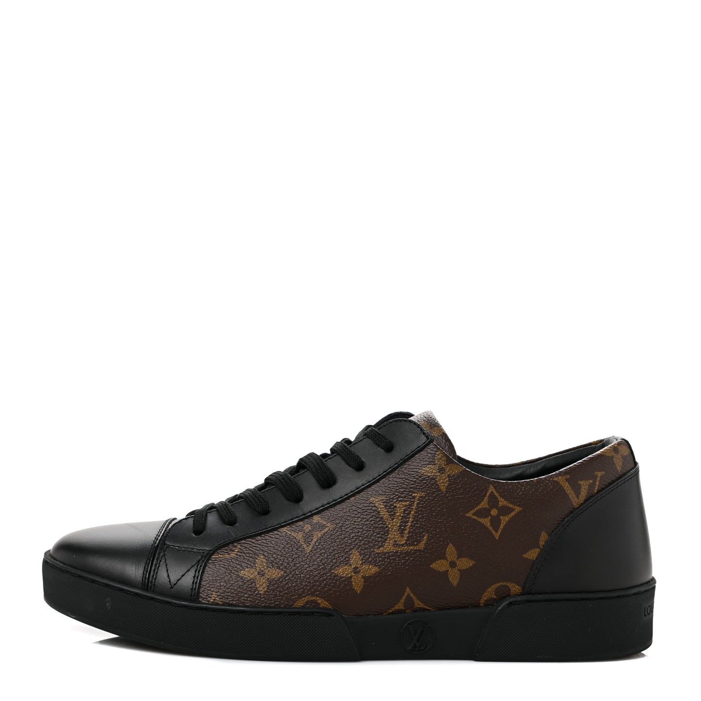 Calfskin Monogram Mens Luxembourg Sneakers 6 Black