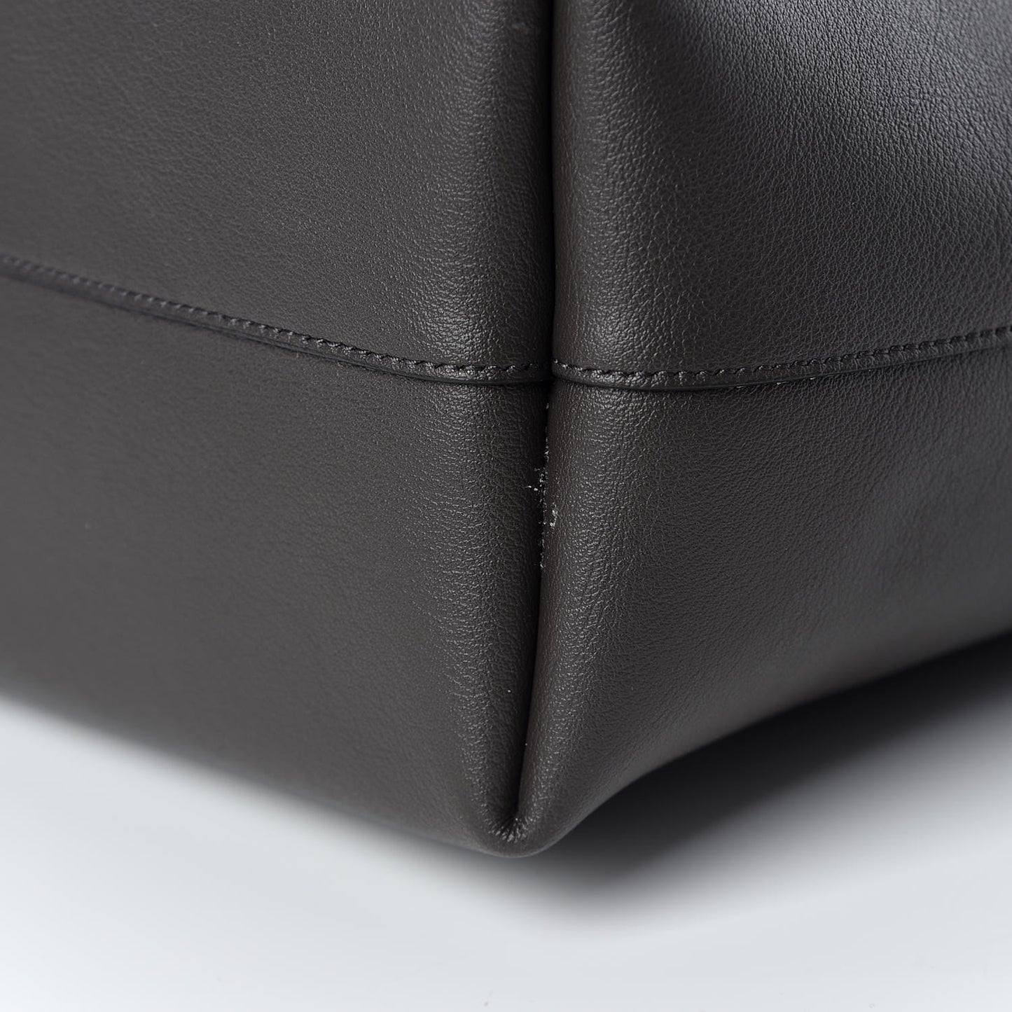 Calfskin Large Shopping Tote Coal